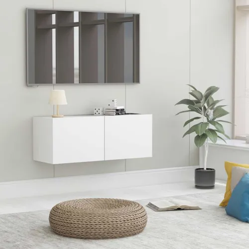 TV ormarić bijeli 80 x 30 x 30 cm od konstruiranog drva - Bijela 80 cm 1 Cijena