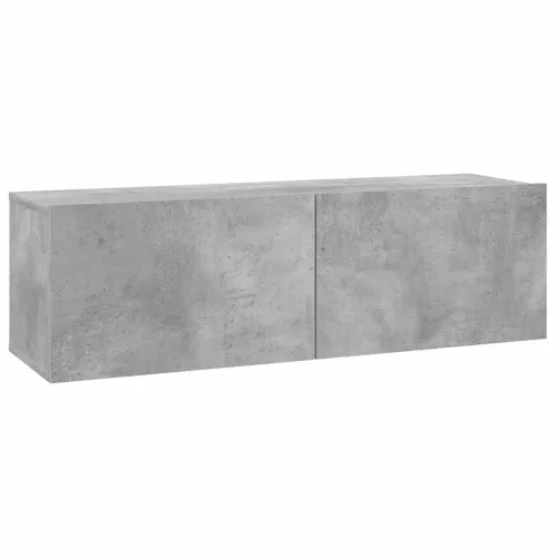 TV ormarić boja betona 100 x 30 x 30 cm od konstruiranog drva - Beton siva 100 cm 1 Cijena