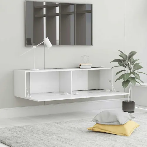 TV ormarić bijeli 120 x 30 x 30 cm od konstruiranog drva - Bijela 120 cm 1 Cijena