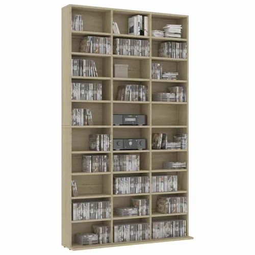 CD stalak – Ormarić za CD-ove boja hrasta 102x23x177,5 cm konstruirano drvo - Sonoma hrast 102 x 23 x 177.5 cm Cijena