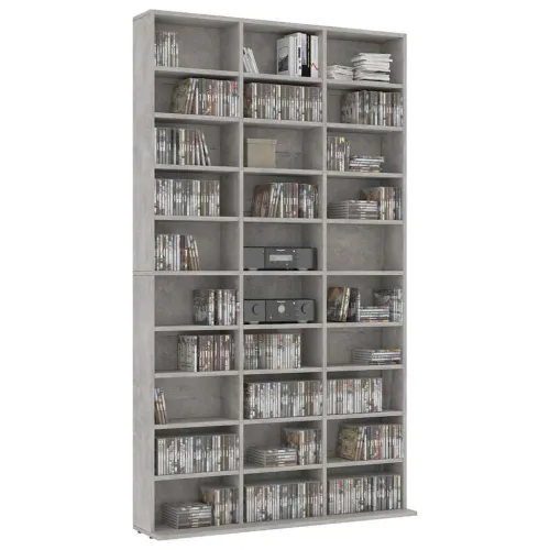 CD stalak – Ormarić za CD-ove boja betona 102x23x177,5 cm konstruirano drvo - Beton siva 102 x 23 x 177.5 cm Cijena