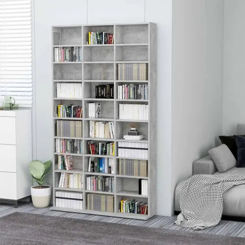 CD stalak – Ormarić za CD-ove boja betona 102x23x177,5 cm konstruirano drvo - Beton siva 102 x 23 x 177.5 cm Cijena