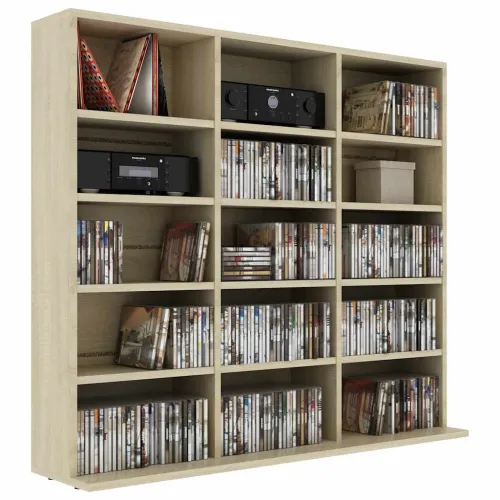 CD stalak – Ormarić za CD-ove boja hrasta 100x23x89,5 cm konstruirano drvo - sonoma hrast 100 x 23 x 89.5 cm 1 Sonoma hrast Cijena