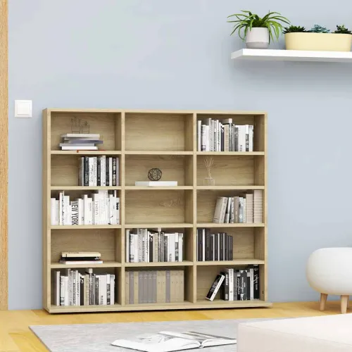 CD stalak – Ormarić za CD-ove boja hrasta 100x23x89,5 cm konstruirano drvo - sonoma hrast 100 x 23 x 89.5 cm 1 Sonoma hrast Cijena