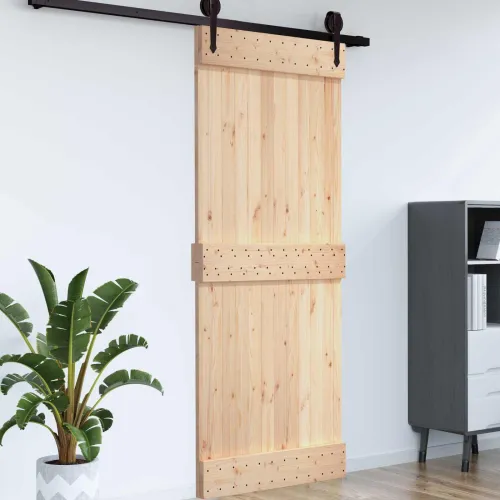 Ravna vrata NARVIK 70x210cm Čvrsta borovina (neobrađena) - Prirodna 70 x 210 cm Normalno Cijena