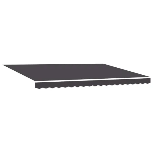 Povlačiva tenda Antracit 4 x 2 m Poliester i metal - Antracit 4 x 2 m s bijelim okvirom Cijena