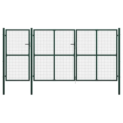 Dvorišna vrata - Vrtna vrata Čelik 400x200 cm Zelena - Zelena 400 x 200 cm Cijena