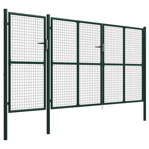Dvorišna vrata - Vrtna vrata Čelik 400x200 cm Zelena - Zelena 400 x 200 cm Cijena
