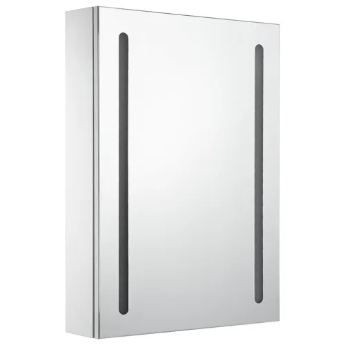 LED kupaonski ormarić s ogledalom 50 x 13 x 70 cm - Bijela i srebrna 50 x 13 x 70 cm Cijena