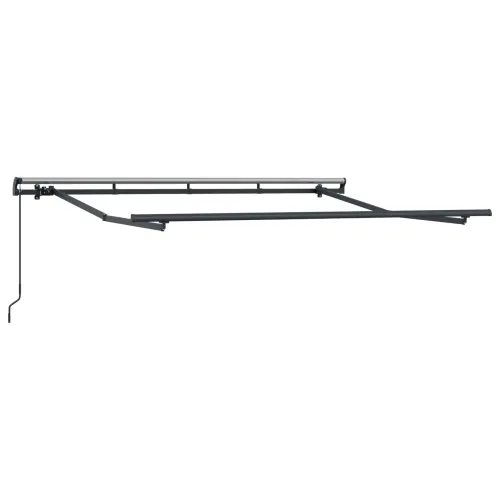 Povlačiva tenda Smeđa 250 x 200 cm tkanina - Smeđa (antracitni okvir) 2,5 x 2 m Ručna Cijena