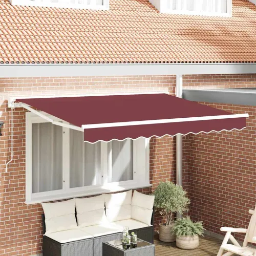 Okvir tende Tamno crvena 300 x 200 cm Poliester s PU premazom - Bordo (bijeli okvir) 3 x 2 m Ručna Cijena