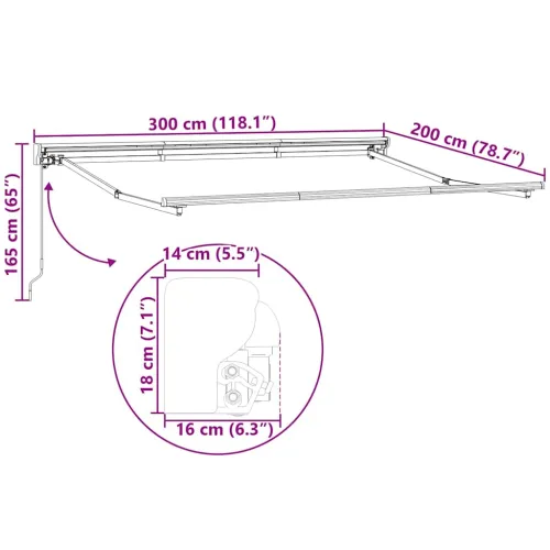 Okvir tende Tamno crvena 300 x 200 cm Poliester s PU premazom - Bordo (bijeli okvir) 3 x 2 m Ručna Cijena