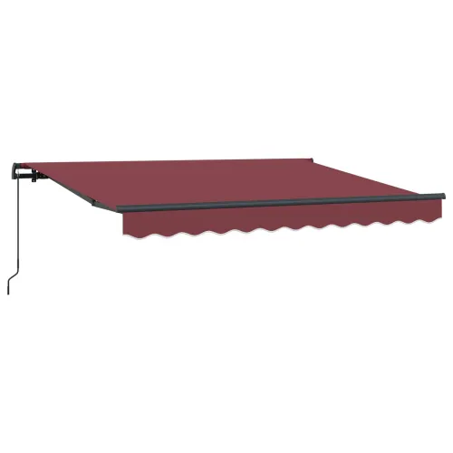 Povlačivi tende Tamno crvena 300 x 200 cm tkanina - Bordo (antracitni okvir) 3 x 2 m Ručna Cijena