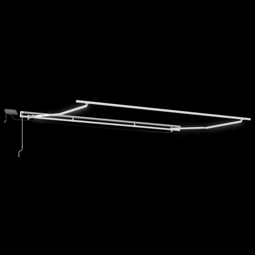 Povlačivi tende Bež 450 × 350 cm Tkanina i Aluminij - Bež 450 × 350 cm s bijelim okvirom Cijena