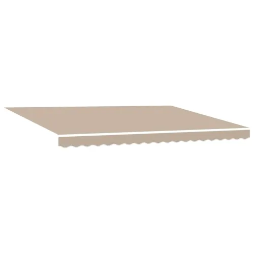 Povlačivi tende Bež 450 × 350 cm Tkanina i Aluminij - Bež 450 × 350 cm s bijelim okvirom Cijena