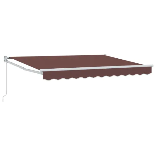 Povlačivi tende Smeđa 3 x 2 m 100% Poliester i Aluminij - Smeđa (bijeli okvir) 3 x 2 m Cijena