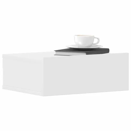 Viseći noćni ormarići 2 kom 40 x 30 x 15 cm konstruirano drvo - Bijela 2 Cijena
