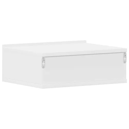 Viseći noćni ormarići 2 kom 40 x 30 x 15 cm konstruirano drvo - Bijela 2 Cijena
