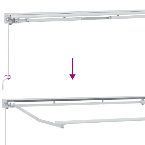 Ručni okvir tende s LED-ima Bež i Bijela 4,5 × 3,5 m - Bež Bijeli 4,5 × 3,5 m Cijena