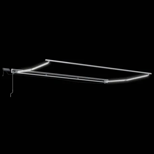 Ručni okvir tende s LED-ima Bež i Bijela 4,5 × 3,5 m - Bež Bijeli 4,5 × 3,5 m Cijena