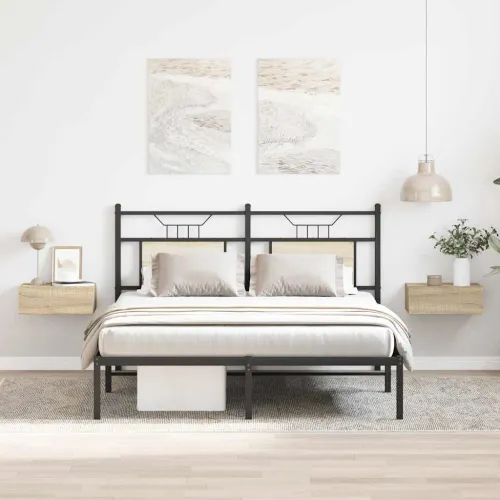 Viseći noćni ormarići 2 kom 40x30x15 cm konstruirano drvo - sonoma hrast 2 Cijena