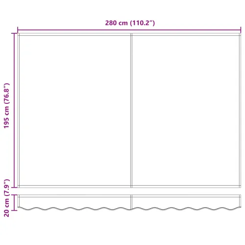 Električna retraktabilna tenda Bordo i Bijela 3 x 2 m - Tamno crvena Bijeli 3 x 2 m Cijena