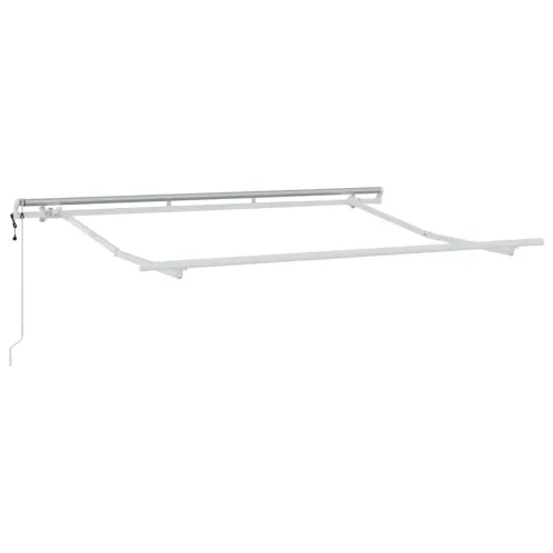 Povlačivi tende Bež 350 x 200 cm tkanina - Bež (bijeli okvir) 3,5 x 2 m Električna Cijena