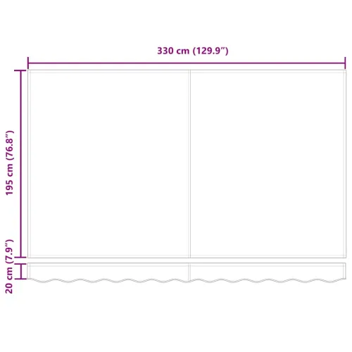Povlačivi tende Bež 350 x 200 cm tkanina - Bež (bijeli okvir) 3,5 x 2 m Električna Cijena
