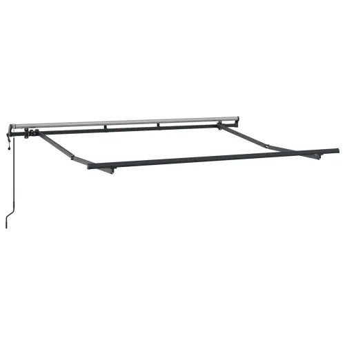Povlačivi tende Bež 350 x 200 cm tkanina - Bež (antracitni okvir) 3,5 x 2 m Električna Cijena