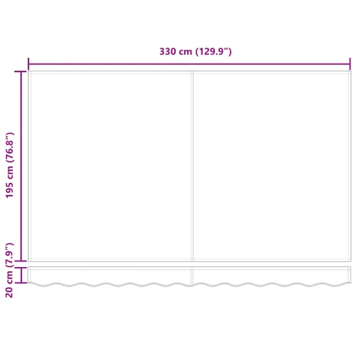Povlačivi tende Bež 350 x 200 cm tkanina - Bež (antracitni okvir) 3,5 x 2 m Električna Cijena
