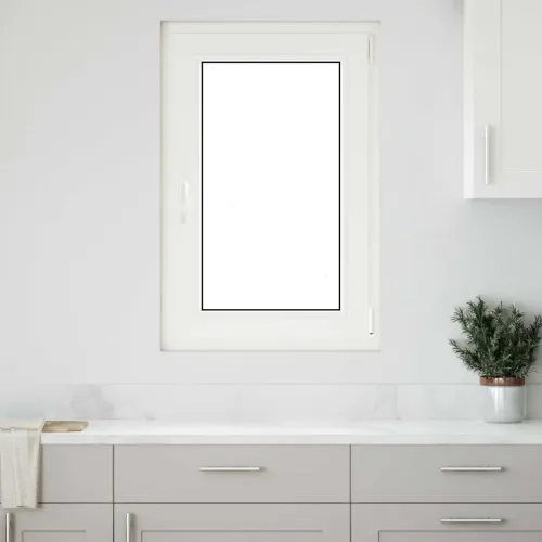 Prozor za podrum s nagibom i okretanjem RISOR 60 x 90 cm - Bijela 60 x 90 cm (dvostruki sloj) Naginjanje i okretanje desno Cijena