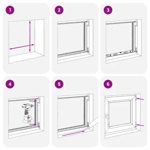 Prozor za podrum s nagibom i okretanjem RISOR 60 x 90 cm - Bijela 60 x 90 cm (dvostruki sloj) Naginjanje i okretanje desno Cijena