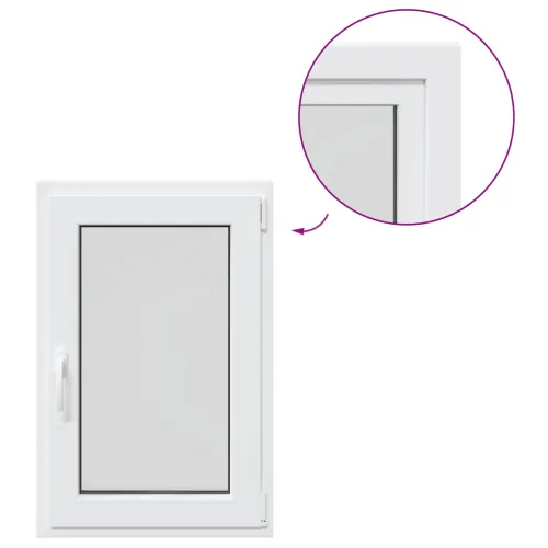Prozor za podrum s nagibom i okretanjem RISOR 60 x 90 cm - Bijela 60 x 90 cm (dvostruki sloj) Naginjanje i okretanje desno Cijena