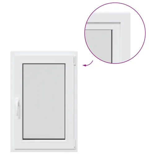 Prozor za podrum s nagibom i okretanjem RISOR 60 x 80 cm - Bijela 60 x 80 cm (trostruki sloj) Naginjanje i okretanje desno Cijena