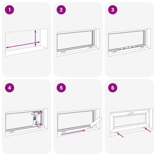Prozor za podrum s nagibom i okretanjem RISOR 100 x 50 cm - Antracit 100 x 50 cm (dvostruki sloj) Naginjanje i okretanje desno Cijena