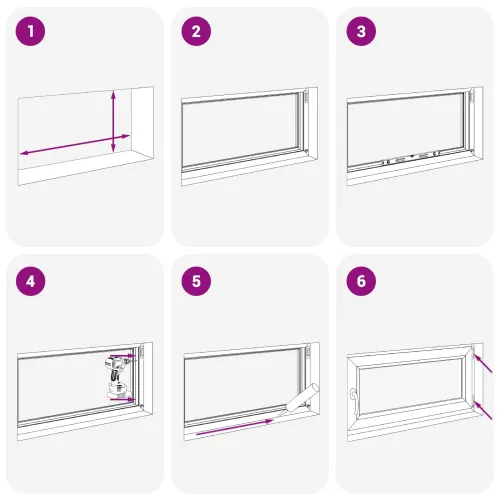 Prozor za podrum s nagibom i okretanjem RISOR 120 x 60 cm - Antracit 120 x 60 cm (dvostruki sloj) Naginjanje i okretanje desno Cijena