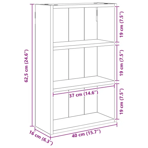 Kupaonski zidni ormarić Betonsko Siva 40 x 16 x 62,5 cm - Betonsko siva 40 x 16 x 62,5 cm Cijena