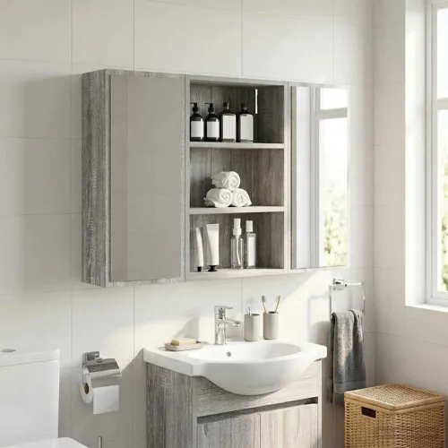 Kupaonski zidni ormarić Sivi Sonoma 40 x 16 x 62,5 cm - Sivi Sonoma 40 x 16 x 62,5 cm Cijena