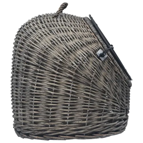 Transporter za mačke sivi 60 x 45 x 45 cm od prirodne vrbe - Siva 60 x 45 x 45 cm Cijena