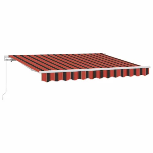 Povlačivi tende Narančasta 300 x 200 cm tkanina - Narančasta i crna (bijeli okvir) 3 x 2 m Ručna Cijena