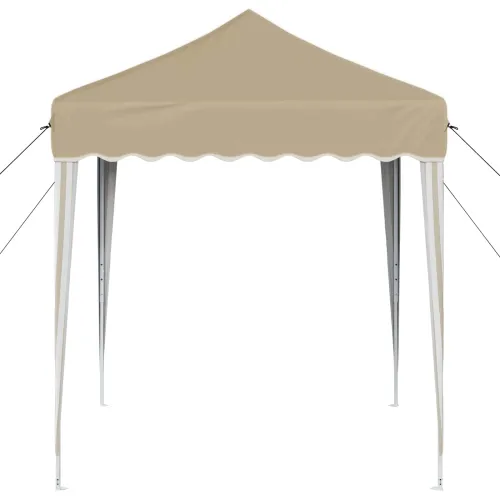 Rastezljivi šator za svadbe - šator za zabave 195 x 195 x 245 cm Krem - Krem Bez bočnog zida Cijena