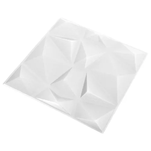 Zidne panele 12 kom. 50 x 50 cm Dijamant bijela XPS pjena - Dijamantno bijeli 12 Cijena