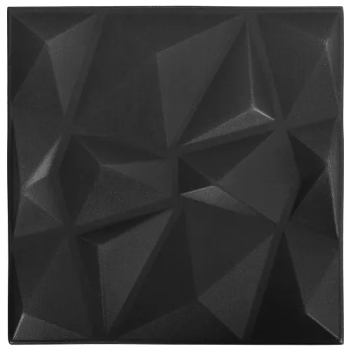 Zidne panele 12 kom. 50 x 50 cm Dijamant crna XPS pjena - Dijamantno crni 12 Cijena