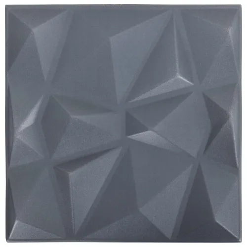 Zidne panele 12 kom. 50 x 50 cm Dijamant siva XPS pjena - Dijamantno sivi 12 Cijena