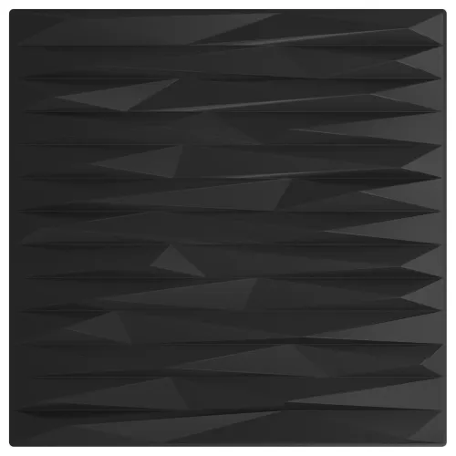 Zidne panele 48 kom. 50 x 50 cm Crni kamen XPS pjena - Crni kamen 48 Cijena