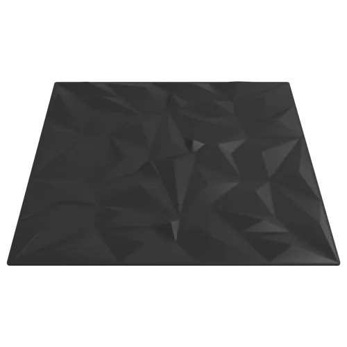 Zidne panele 24 kom. 50 x 50 cm Crna XPS pjena - Crna 24 Cijena