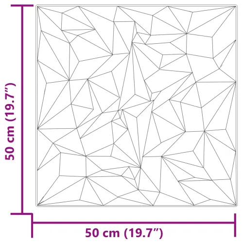Zidne panele 24 kom. 50 x 50 cm Ametist siva XPS pjena - Ametist siva 24 Cijena