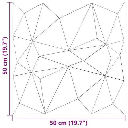 Zidne panele 12 kom. 50 x 50 cm Dijamant zelena XPS pjena - Dijamant zelena 12 Cijena