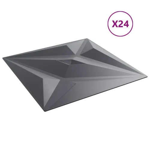 Zidne panele 24 kom. 50 x 50 cm Zvijezda siva XPS pjena - Zvijezda siva 24 Cijena