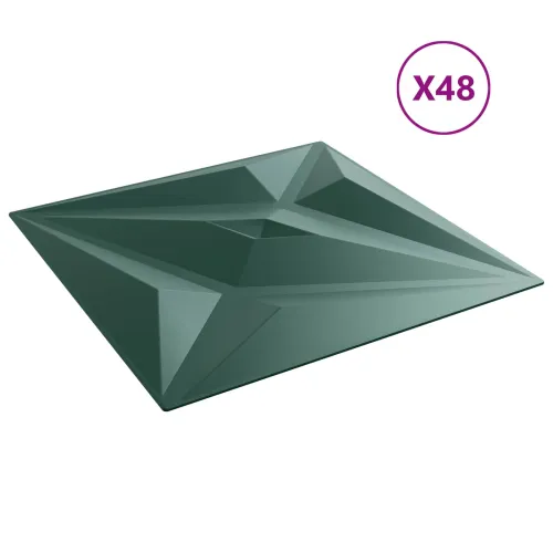 Zidne panele 48 kom. 50 x 50 cm Zvijezda zelena XPS pjena - Zvijezda zelena 48 Cijena